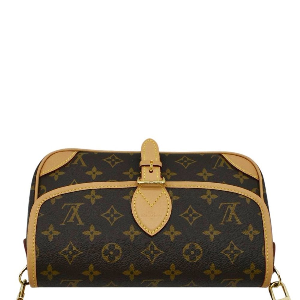 LOUIS VUITTON Diane Monogram Canvas Crossbody Bag Brown - Picture 4 of 11
